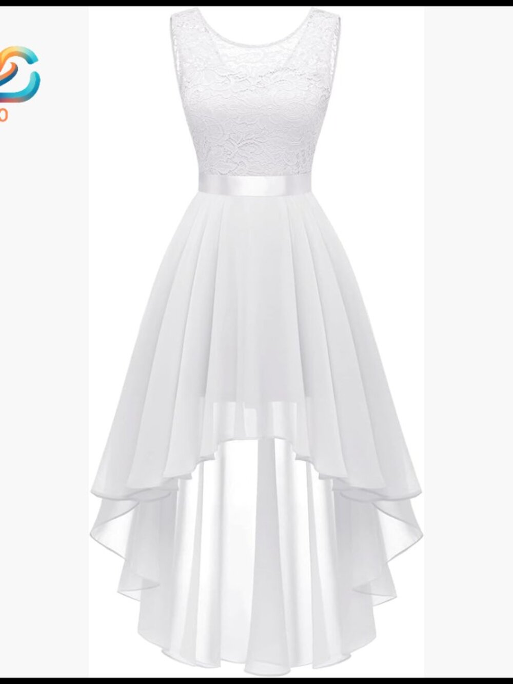 Sequin Lace High Low Cocktail Dress, Formal Prom Wedding Guest